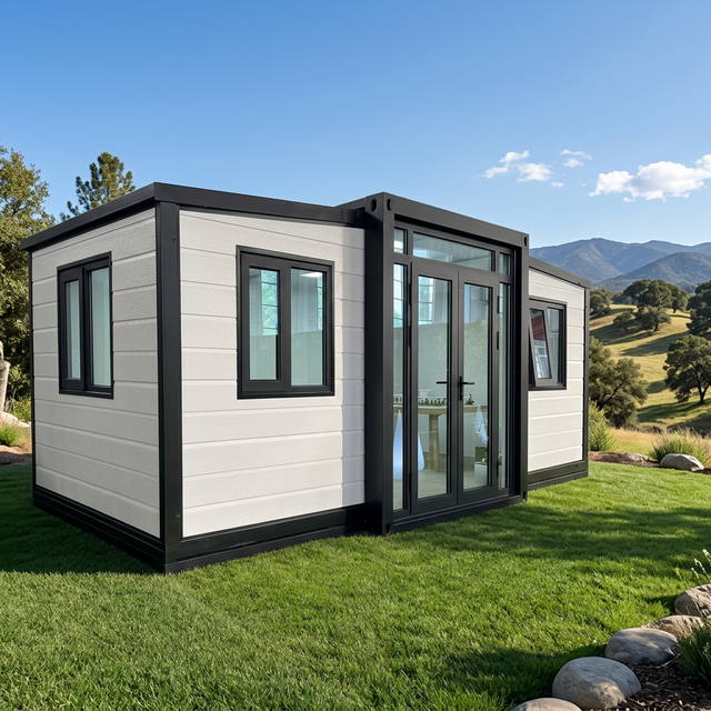 Modern expandable cabin by Tiny Homes Group